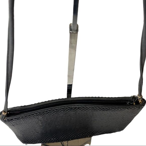 WHITING & DAVIS - Flat Black Chainmail Shoulder Bag/Needs Small Repair (See Pic) - Picture 10 of 14
